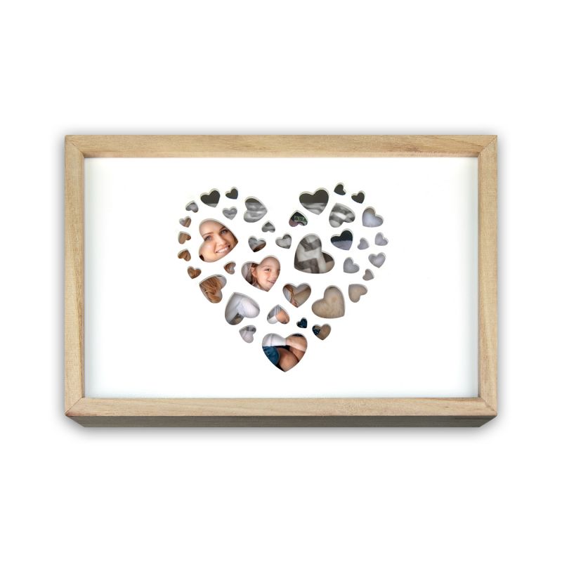 Caja Madera Usb Corazón