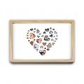 Caja Madera Usb Corazón